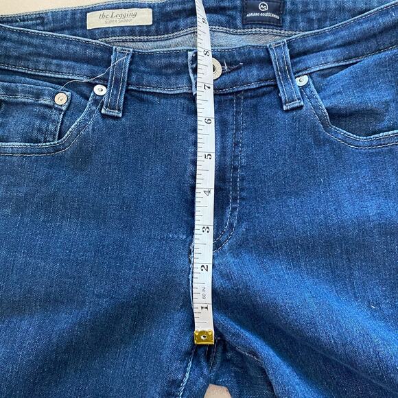 AG Adriano Goldschmied the Legging Super Skinny Jeans Size 30 EUC Low Rise Blue - Picture 8 of 9